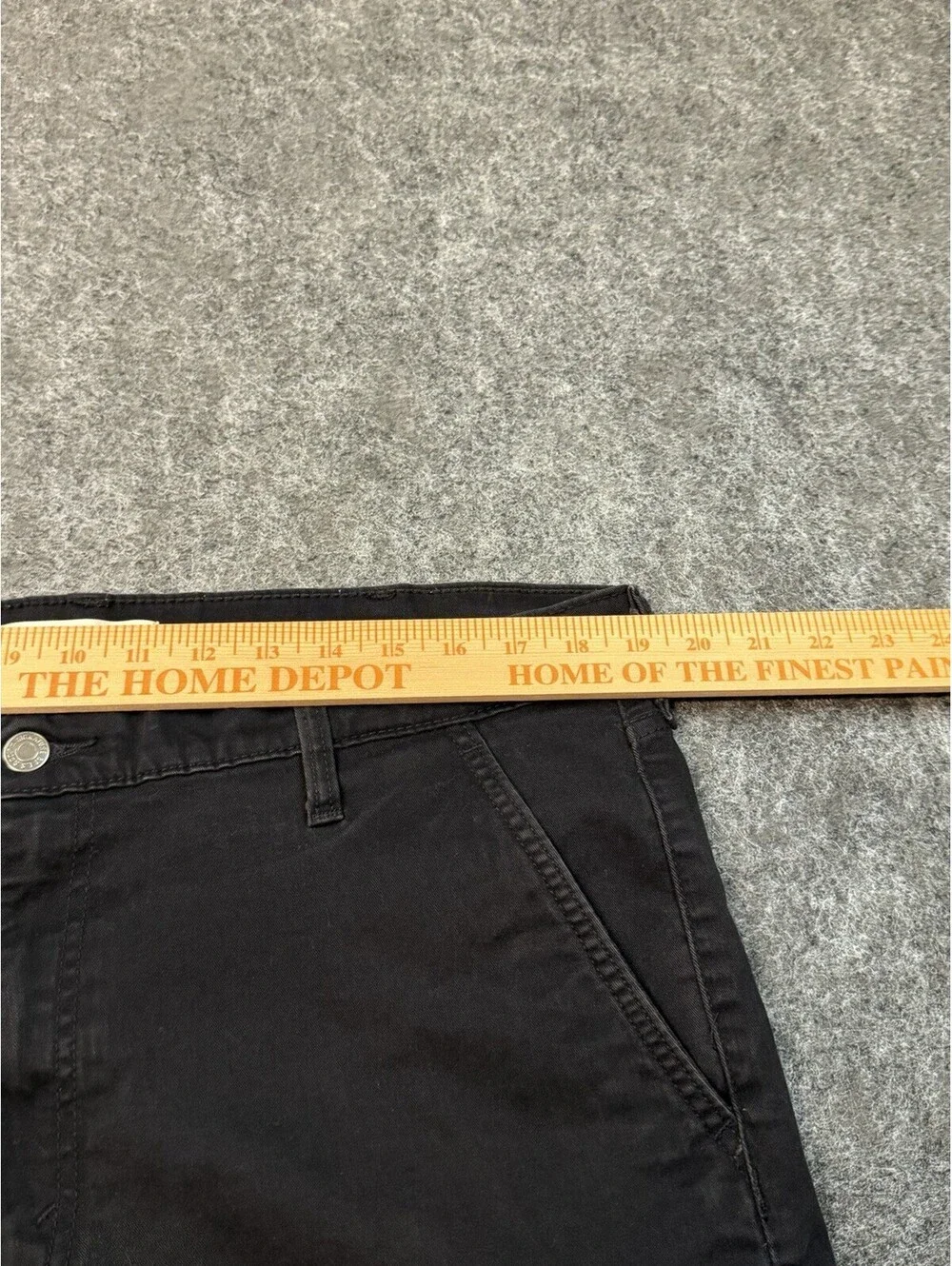 Signature Levi Strauss Athletic Jeans Mens 38x30 Black Stretch Denim Ripped Work